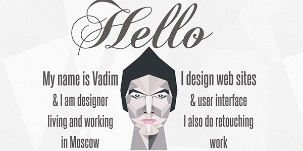 Made by Vadim 多邊形網(wǎng)頁設(shè)計(jì)Polygon web design
