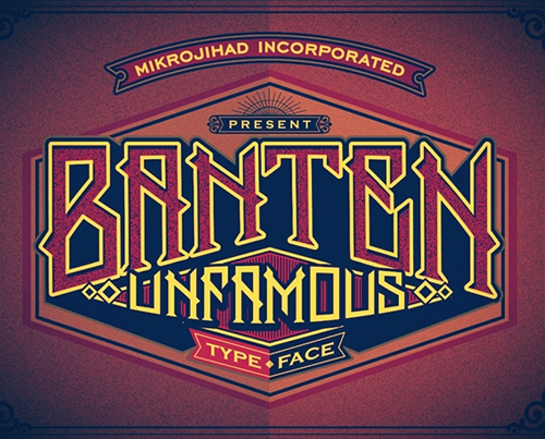 Banten Unfamous free font Banten Unfamous free font