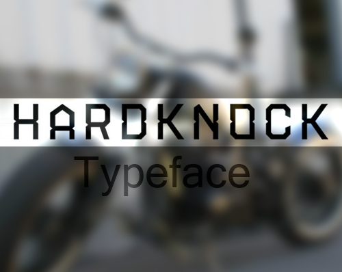 Hardknock free font Hardknock free font
