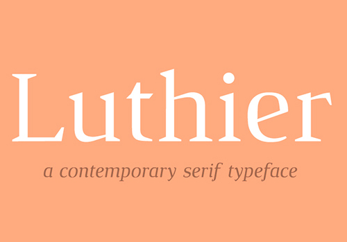 Luthier free font Luthier free font