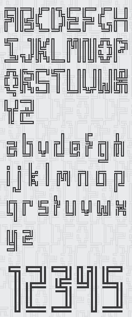 Fold free font Fold free font
