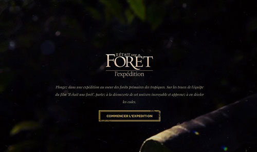 Il était une forêt - l'Expédition 網(wǎng)頁設(shè)計欣賞