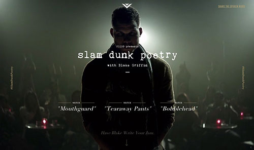 Slam Dunk Poetry 網(wǎng)頁設(shè)計欣賞