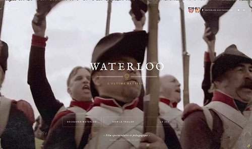 Waterloo: The Film 網(wǎng)頁設(shè)計欣賞