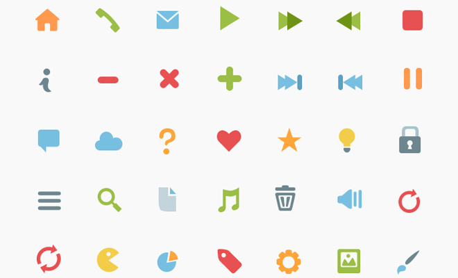 basic single flat iconset download