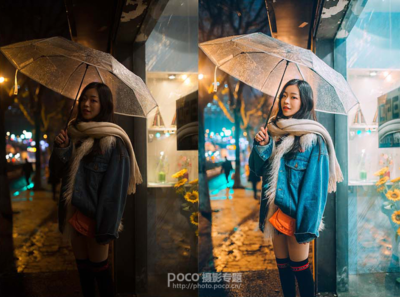 Photoshop給夜景曝光不足的人像照片調亮,圖趣網