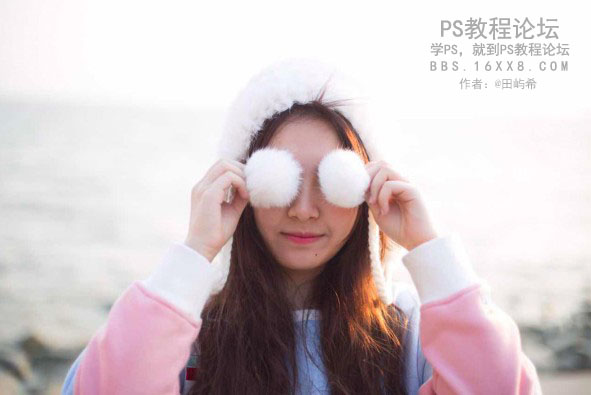 Photoshop調出可愛女孩外景小清新結果,PS教程