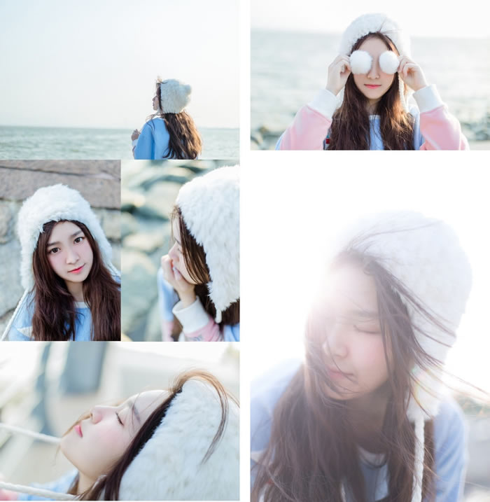 Photoshop調出可愛女孩外景小清新結果,圖趣網