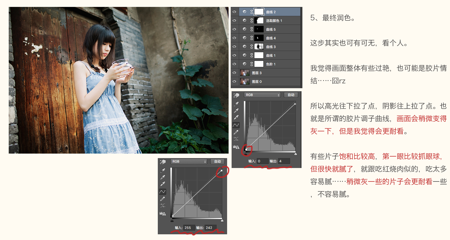 Photoshop調出外景人像照片小清新藝術結果