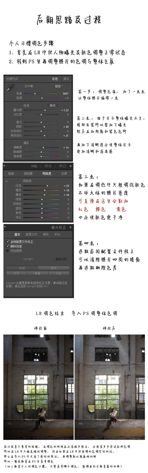 Photoshop調(diào)出外景夢幻柔光人像結果,破洛洛