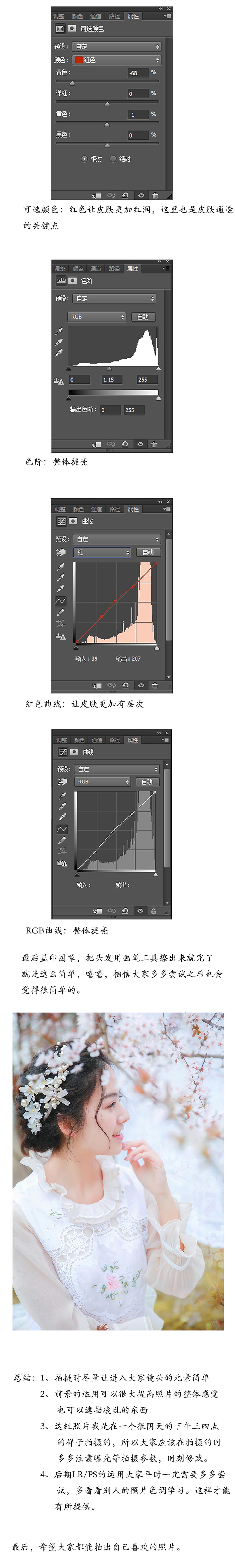 Photoshop調出婚紗人像通透甜蜜膚色結果,破洛洛